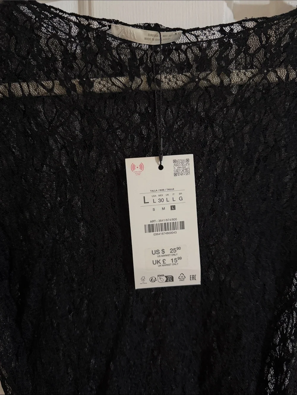 Zara delicate sheer